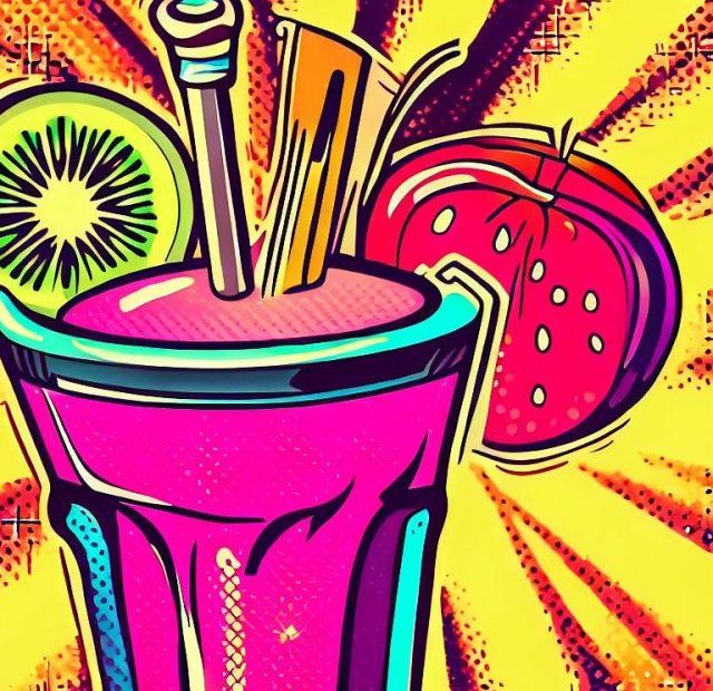 Fruit Smoothie Pop Art