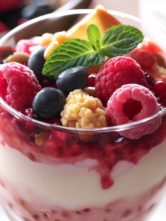 Indulge in Berry Bliss! Introducing our irresistible Mixed Berry Yogurt Parfait