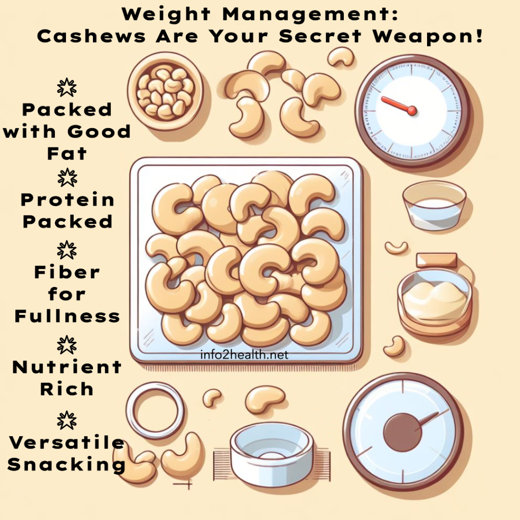 Cashew Weight Management Infographic
