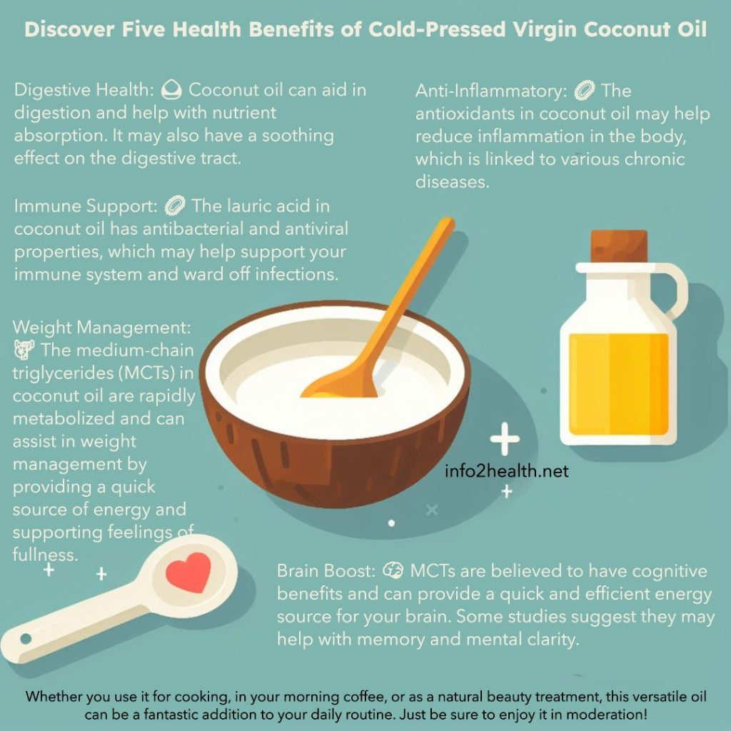 Cold-Pressed Virgin Coconut Oil Infographic